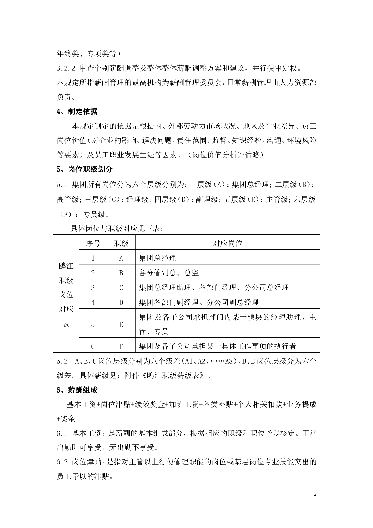 【年终奖管理制度】某集团有限公司企业标准：薪酬管理制度 .doc 第3页