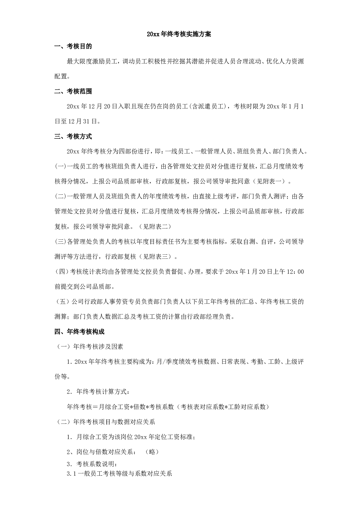 【终奖方案策划】终考核及终奖方案.doc 第1页