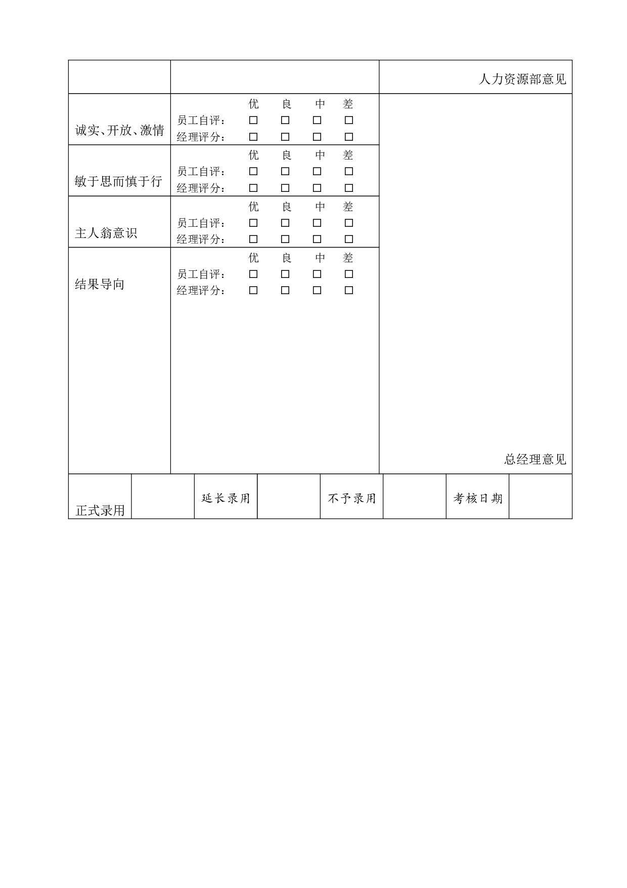 【转正】员工转正考核表.doc 第2页