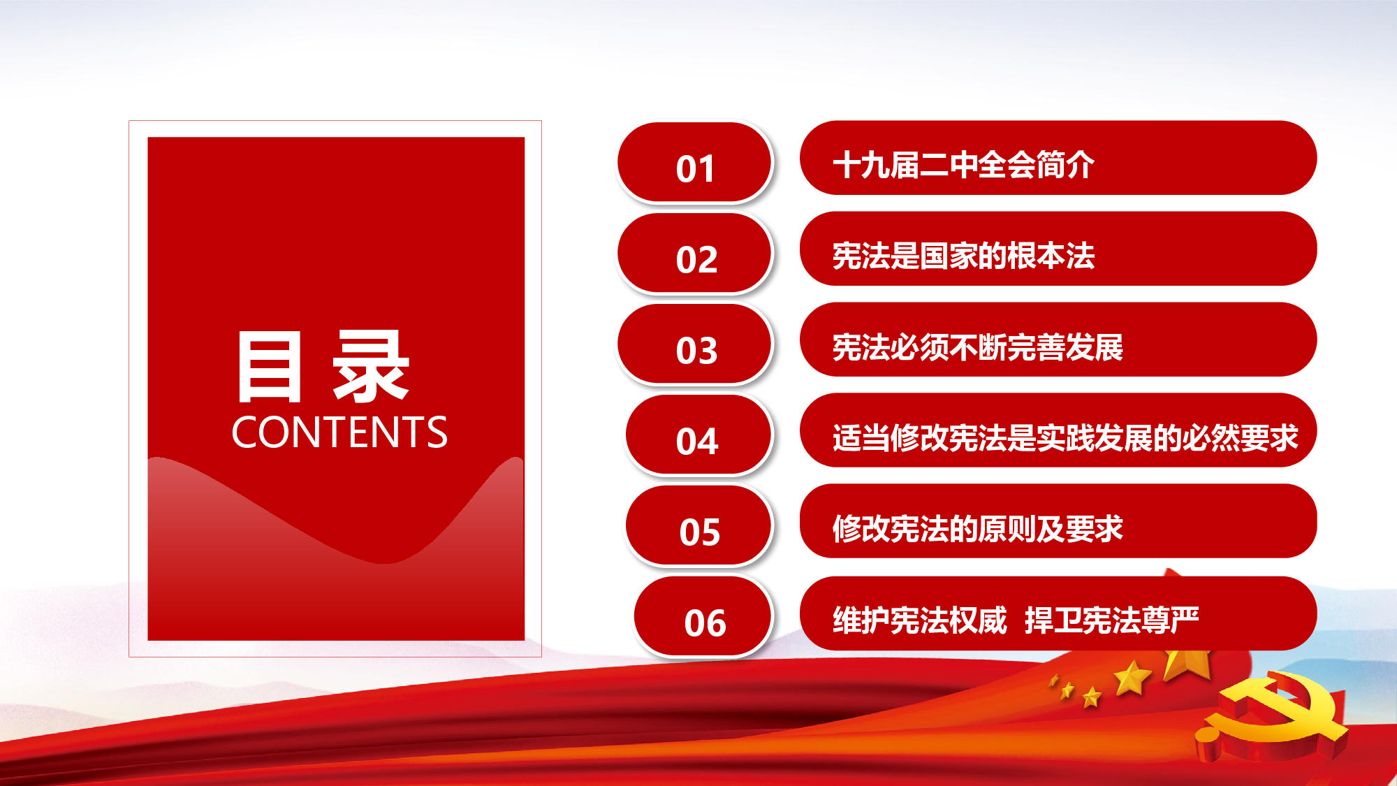 简约实用共产党十九届二中全会宪法修改PPT.pptx 第3页