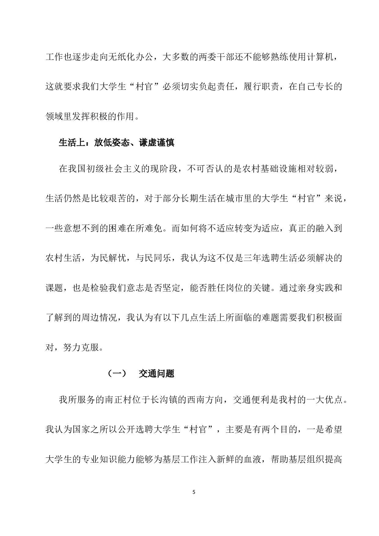 大学生村官工作总结.docx 第5页