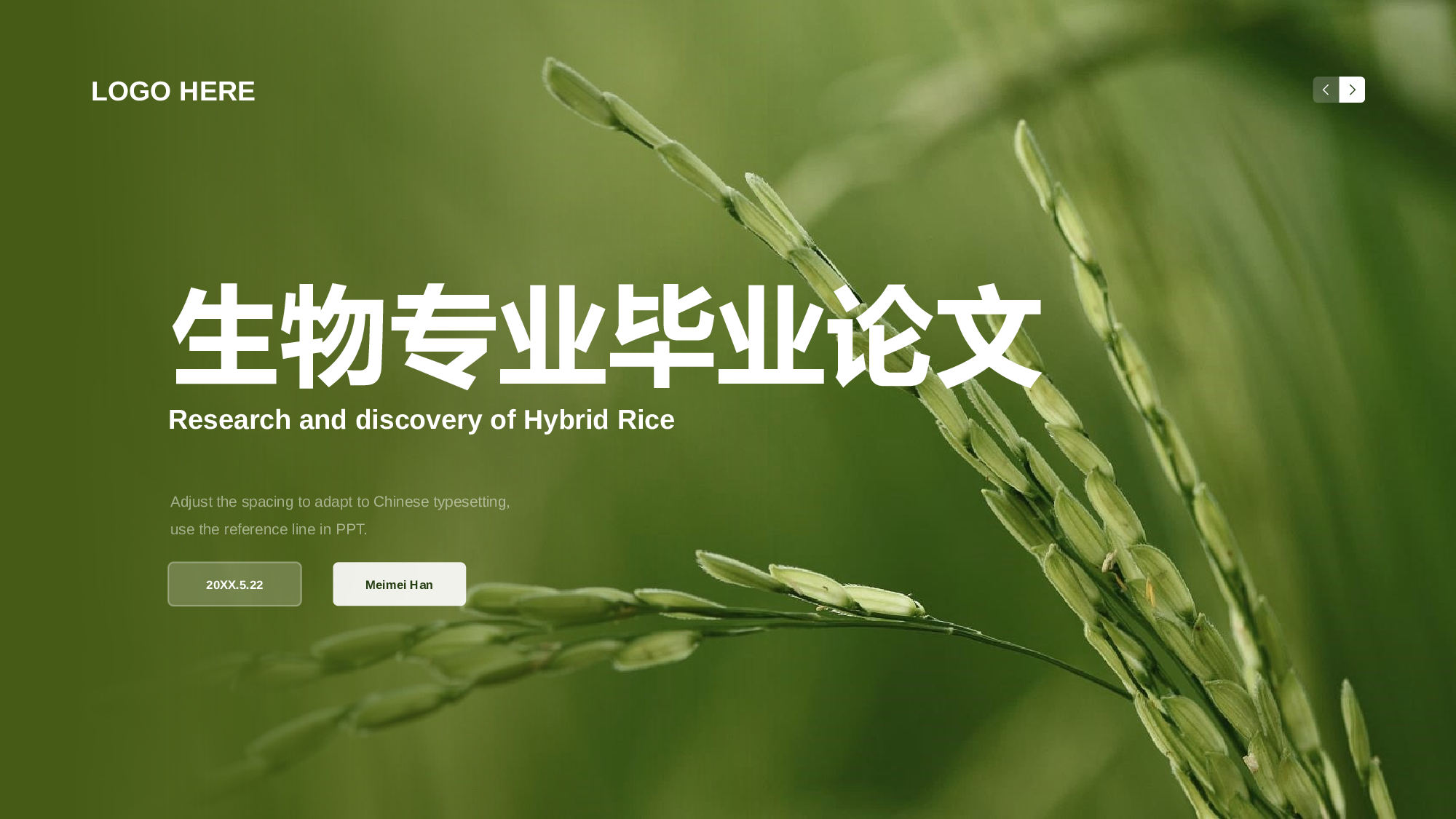 生物专业毕业论文答辩PPT.pptx 第1页