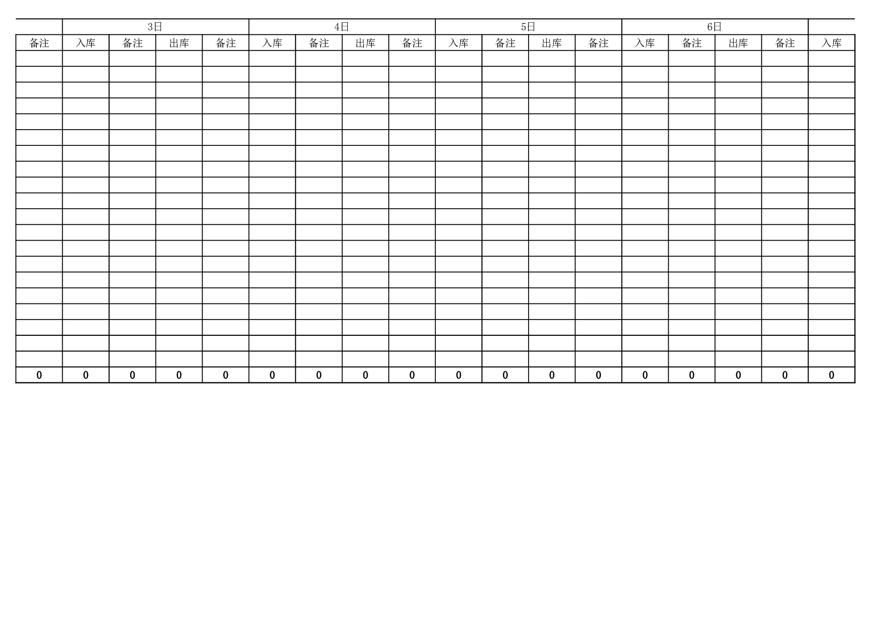 10.仓库进出仓基本表格.xls 第2页