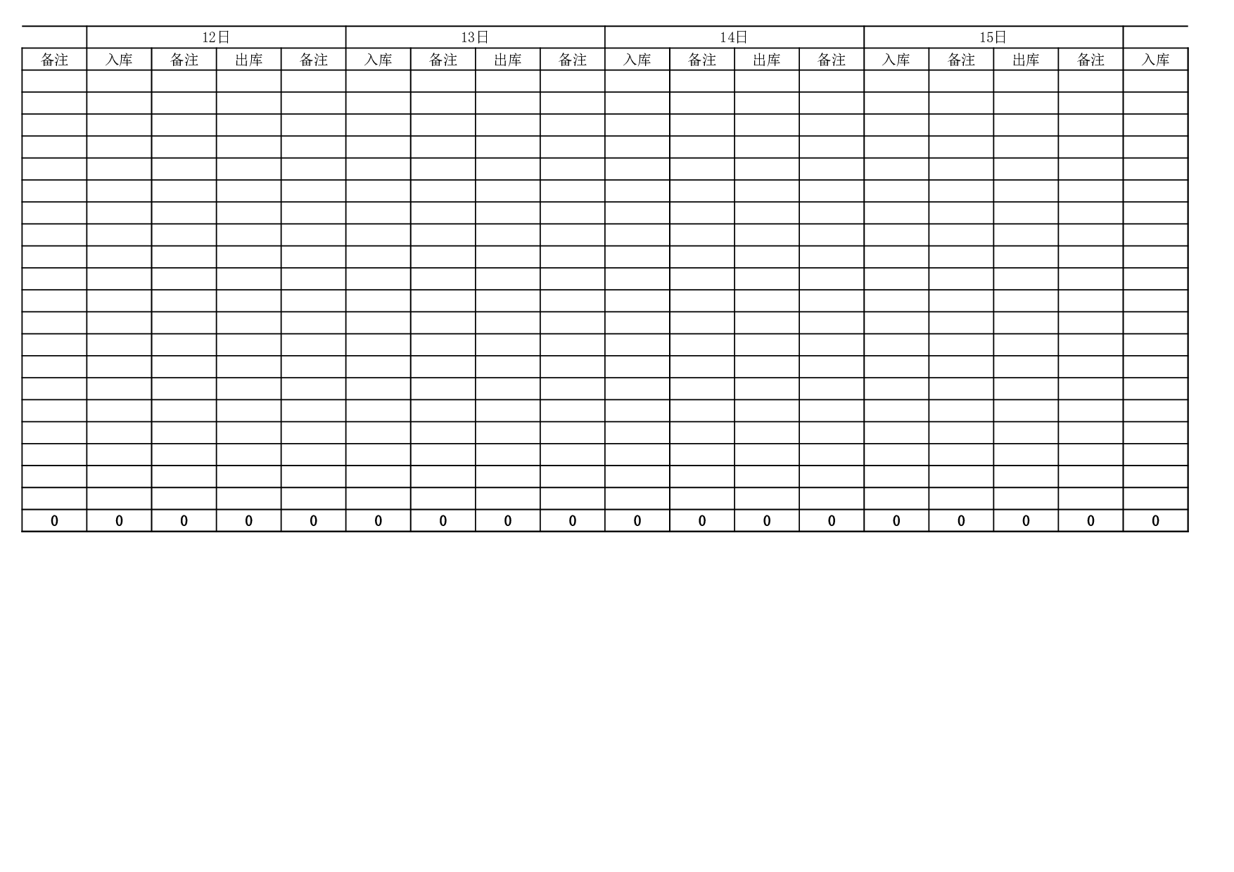10.仓库进出仓基本表格.xls 第4页