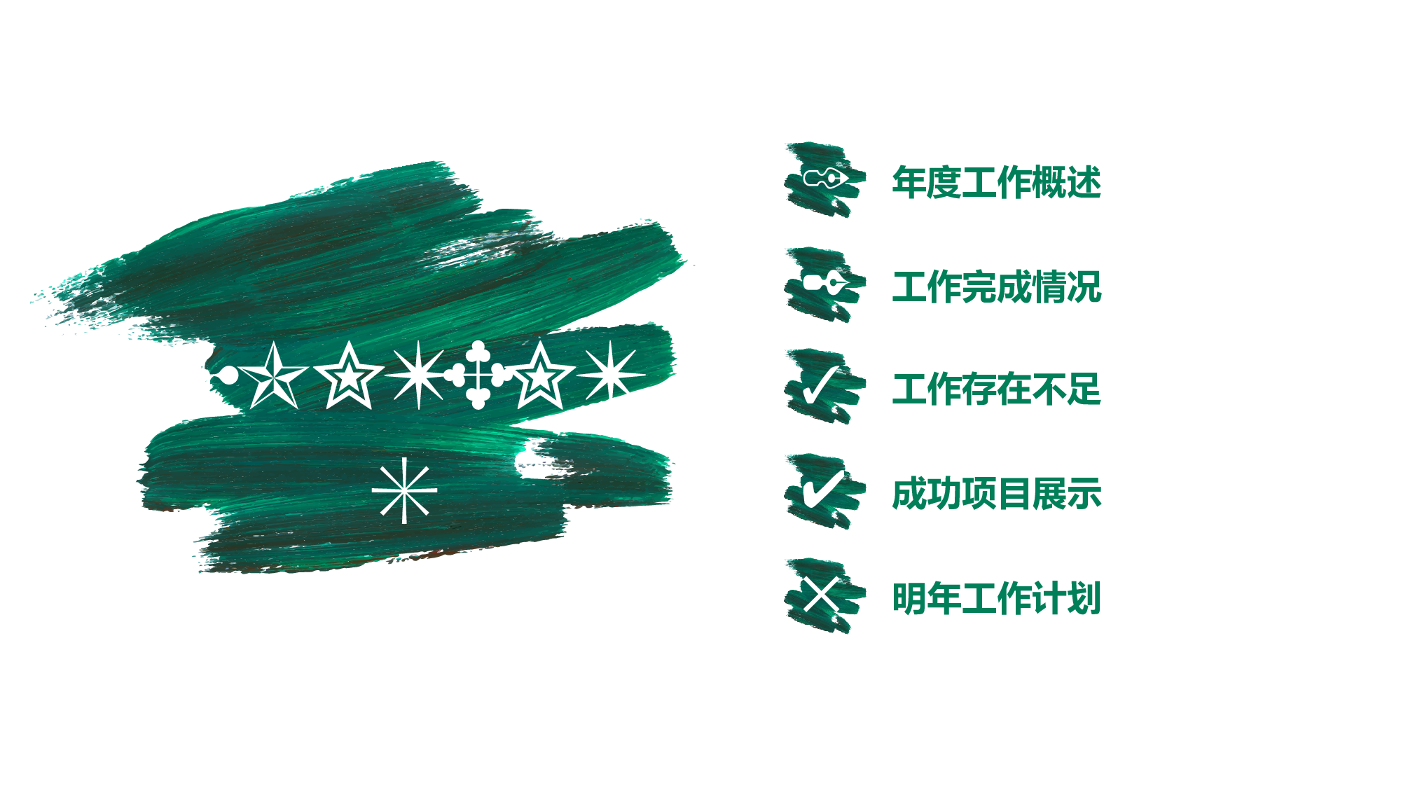 创意墨迹工作总结计划PPT模板.pptx 第3页