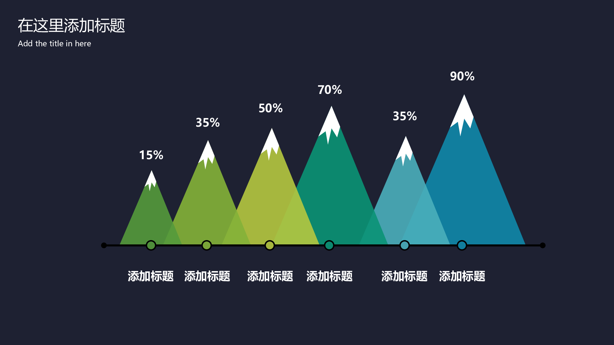 创意雪山形柱状图PPT模板-1.pptx 第1页