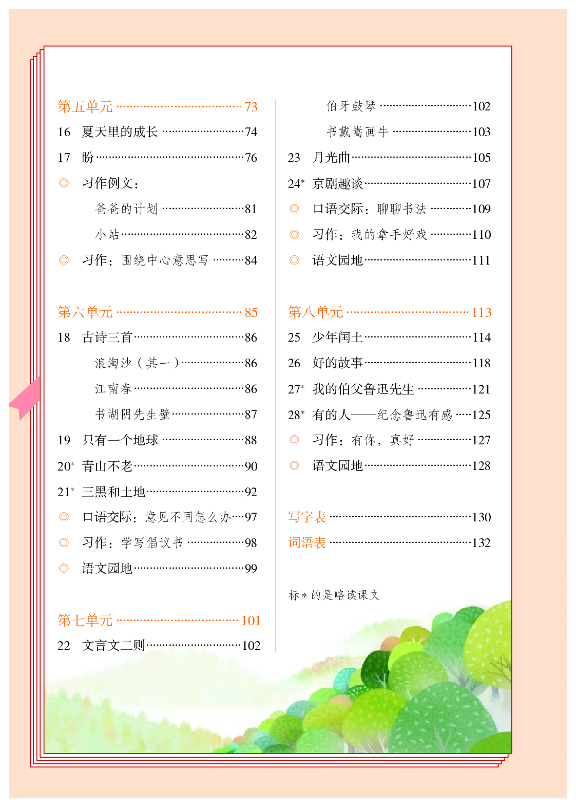 部编版6年级语文上册【高清教材】.pdf 第5页