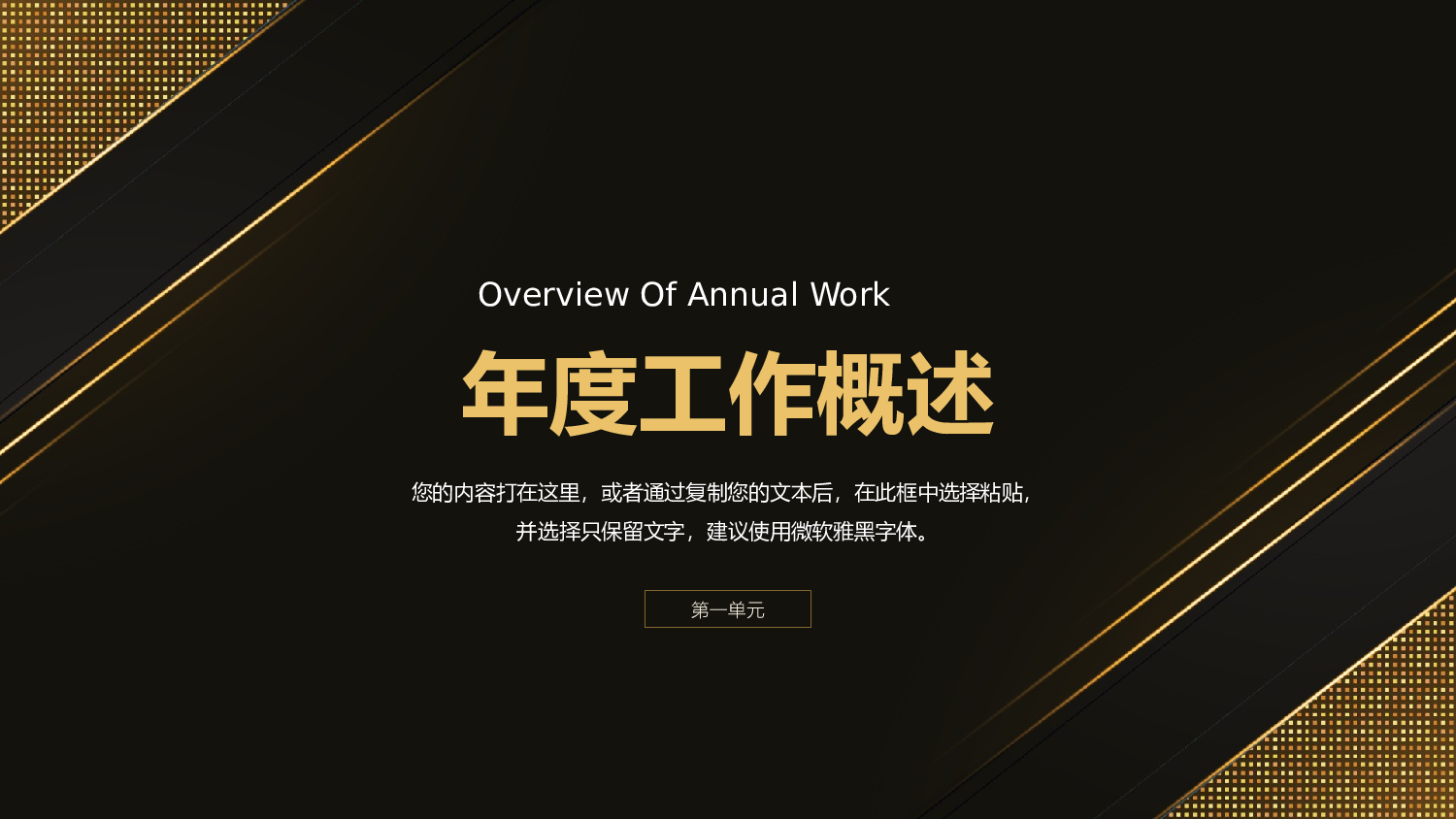大气黑金商务风工作汇报.pptx 第3页