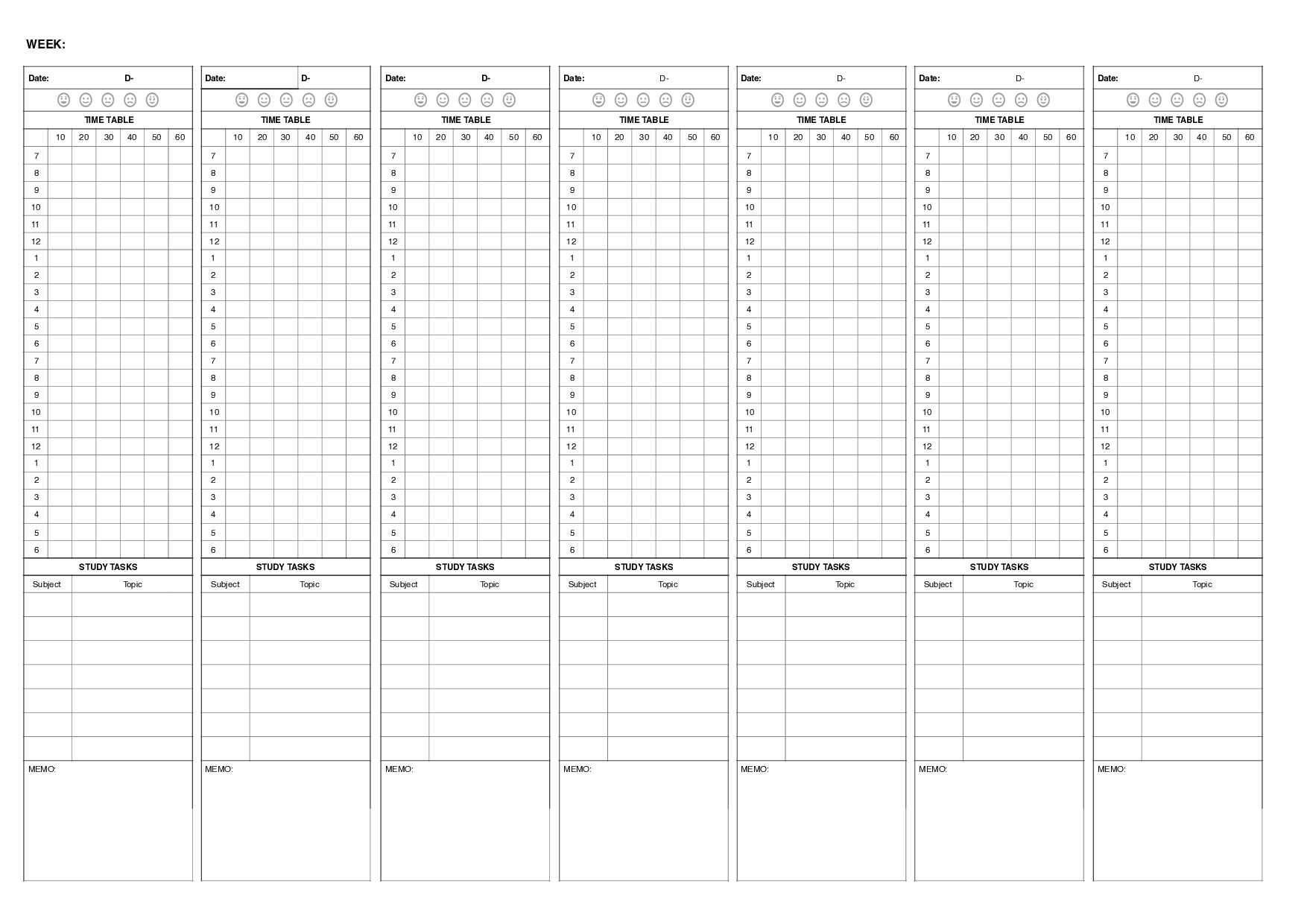 Weekly Study Planner Printable.pdf 第1页