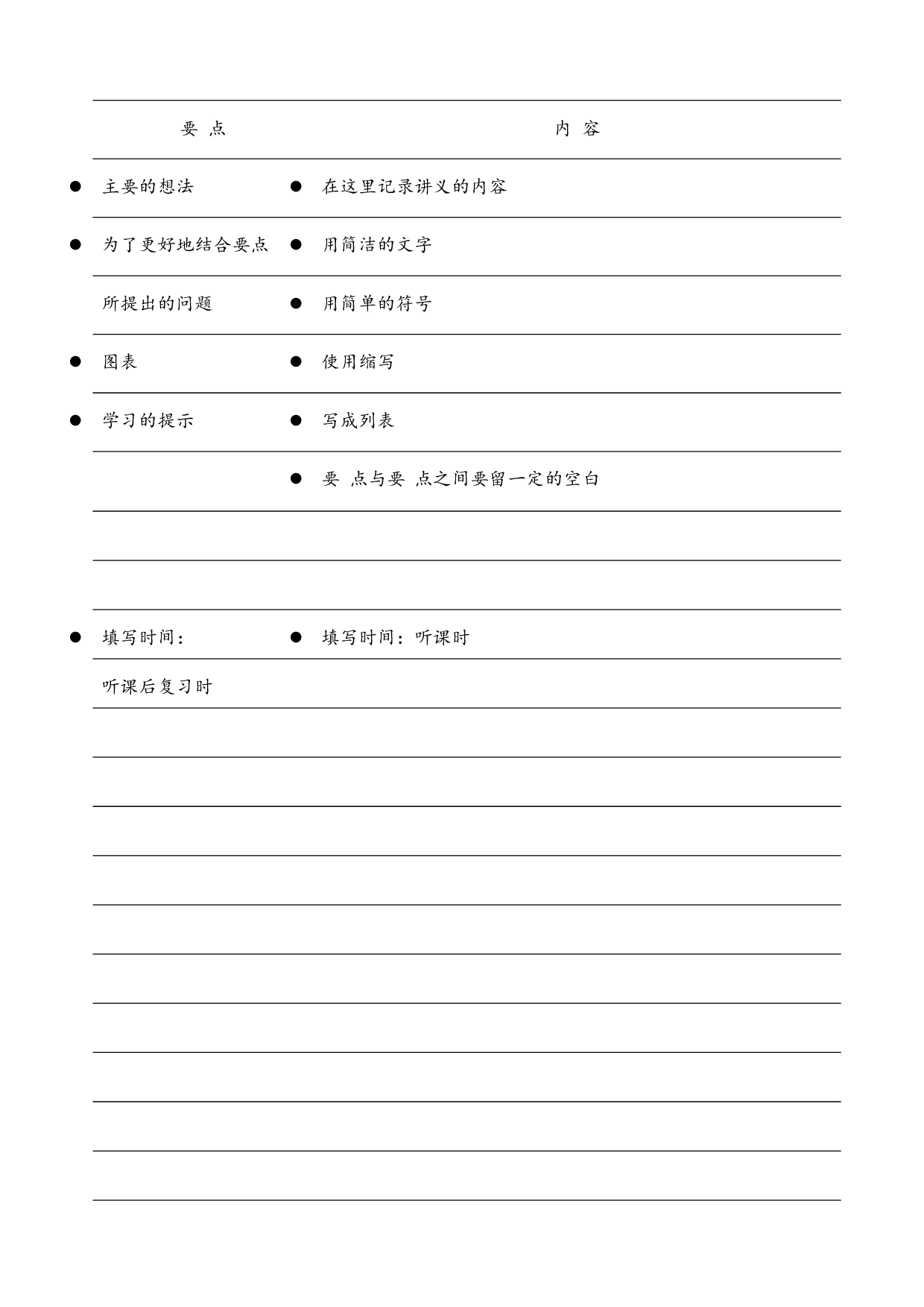 康奈尔笔记案例及模板(5R笔记法模板).docx 第6页
