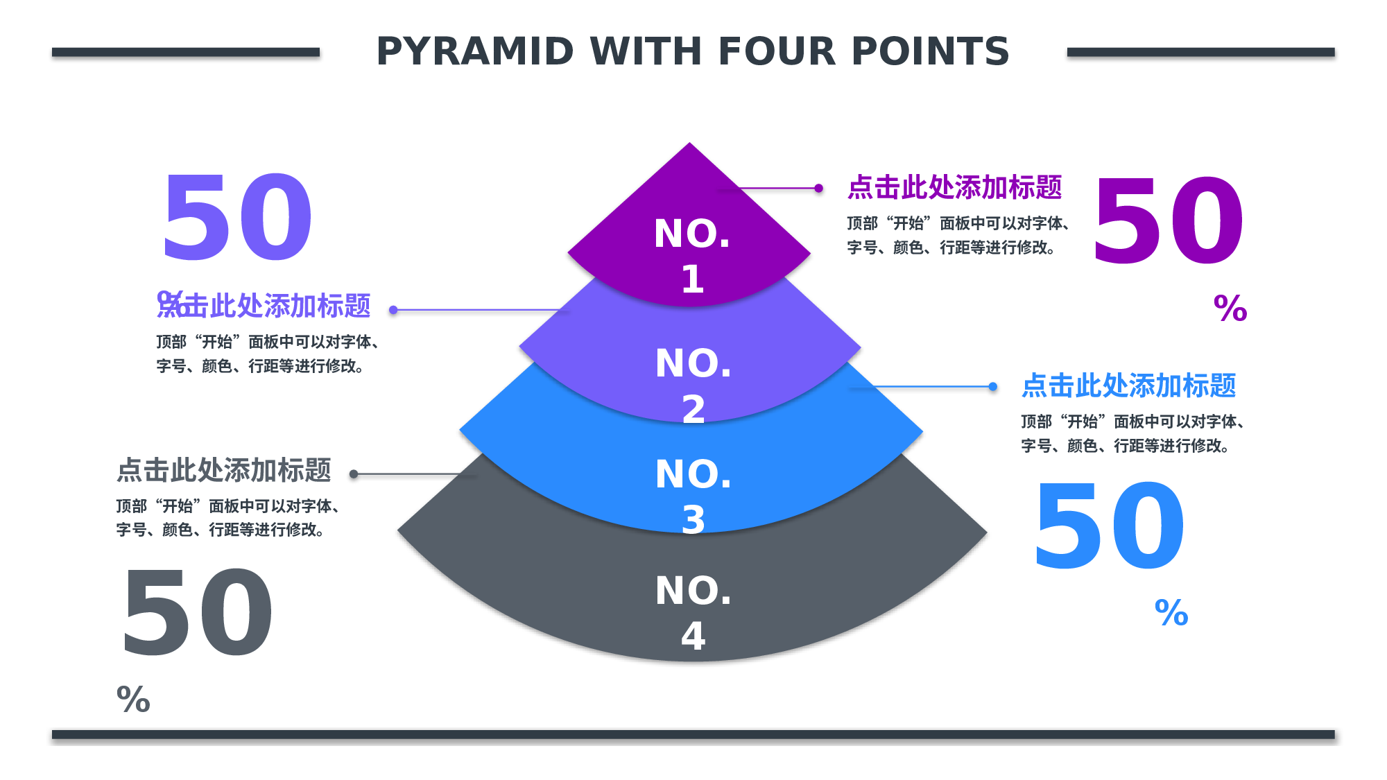 彩色扇形层级关系图PPT模板-3.pptx 第2页