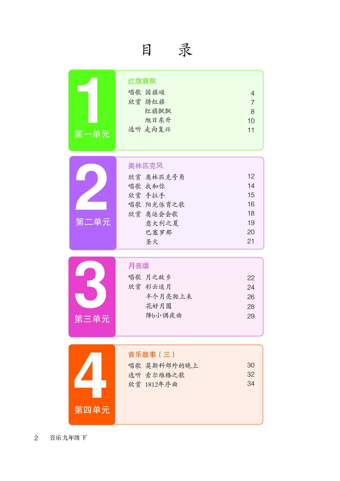 鲁教版9年级音乐下册【高清教材】.pdf 第5页