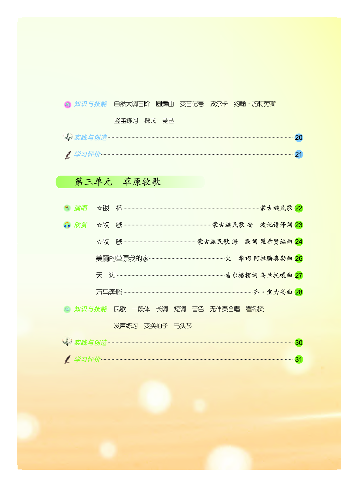 人音版7年级音乐上册【高清教材】五线谱.pdf 第4页