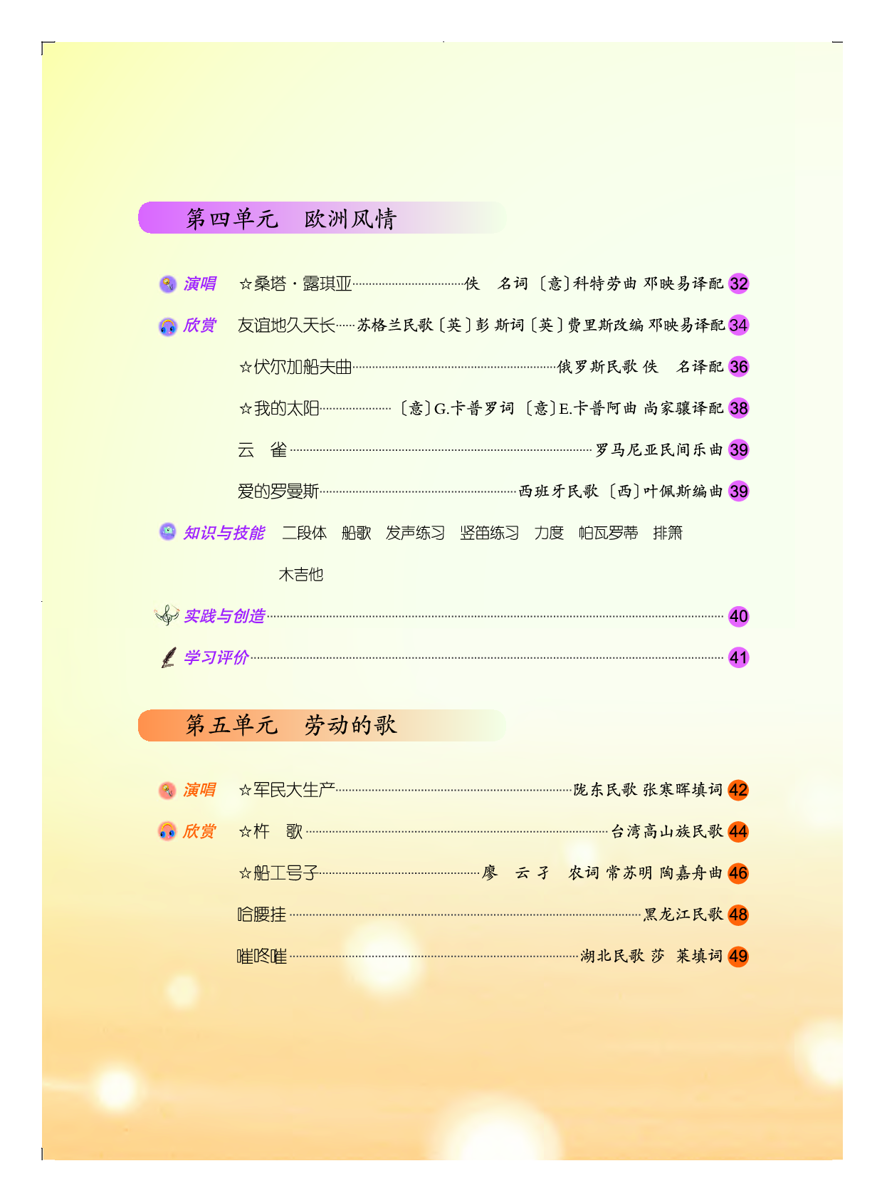 人音版7年级音乐上册【高清教材】五线谱.pdf 第5页