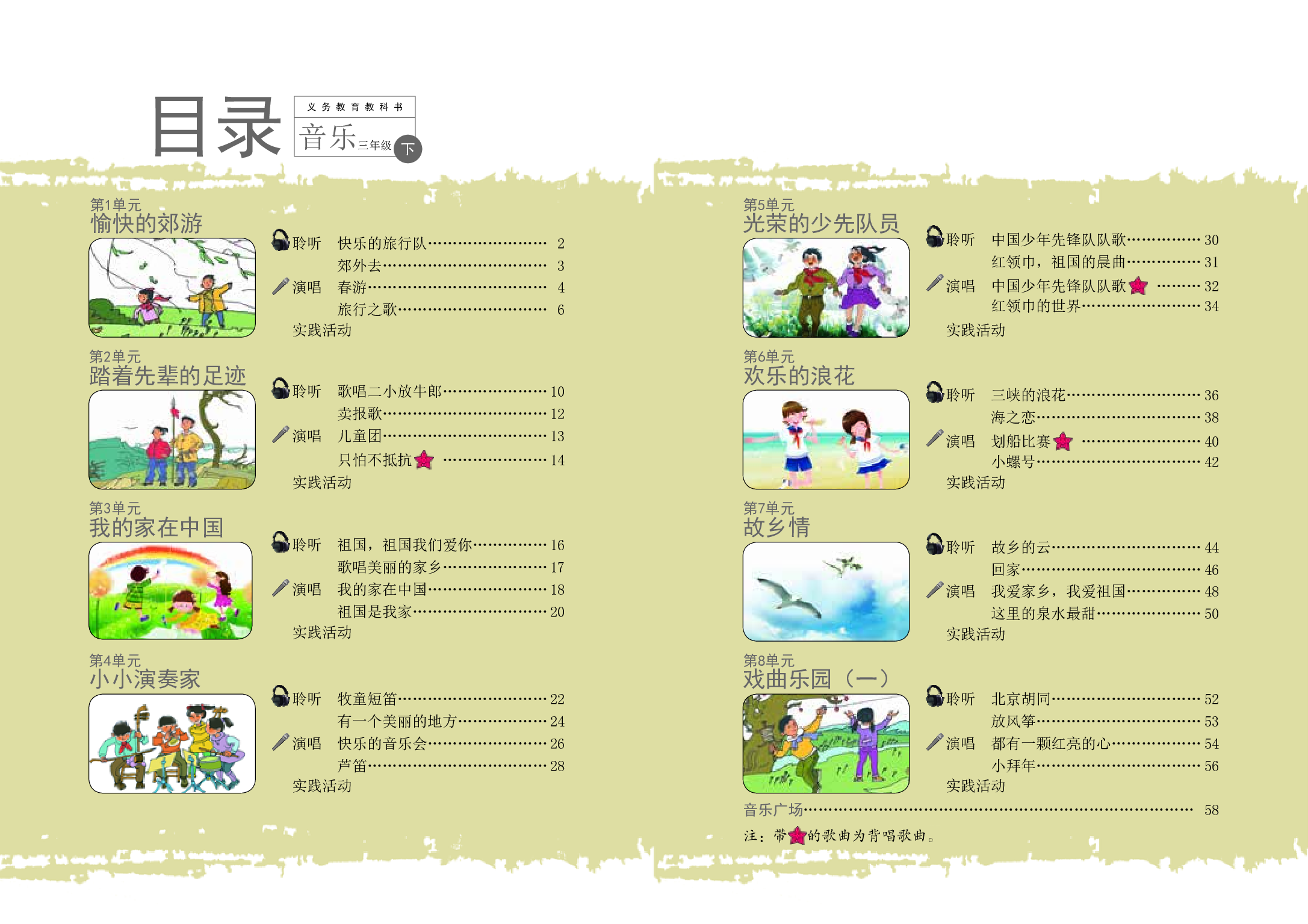 辽海版3年级音乐下册【高清教材】.pdf 第4页