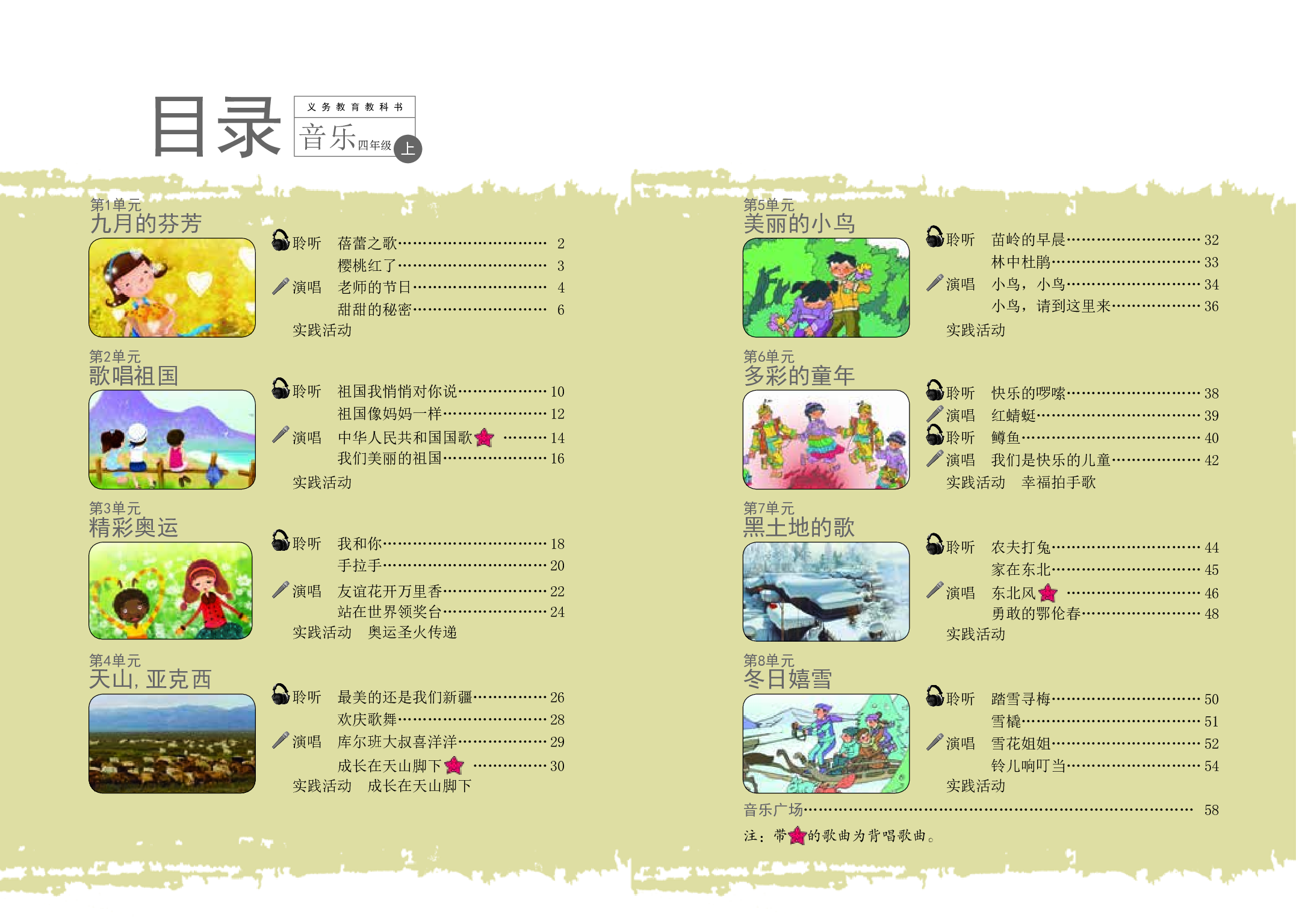 辽海版4年级音乐上册【高清教材】.pdf 第4页