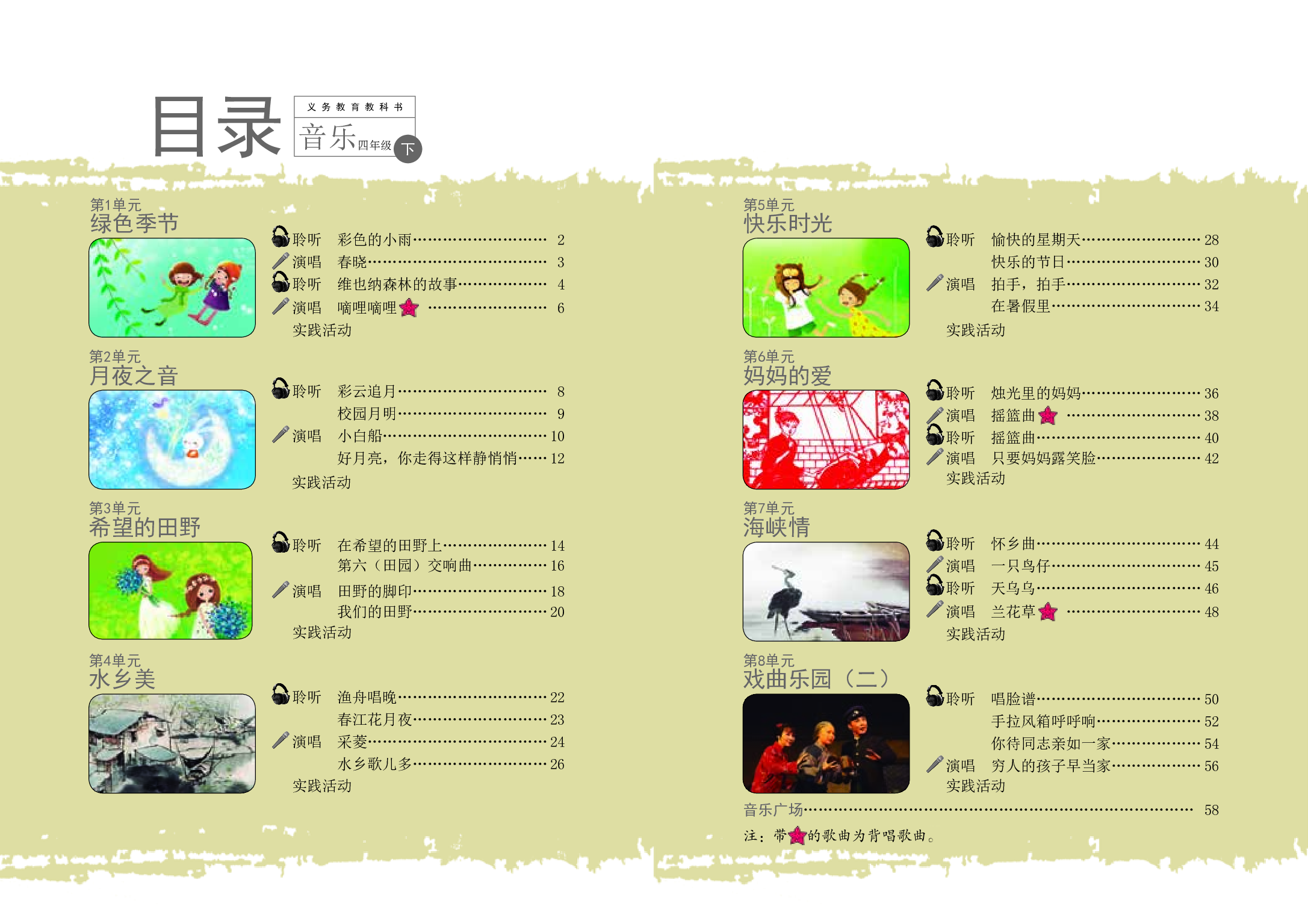 辽海版4年级音乐下册【高清教材】.pdf 第4页