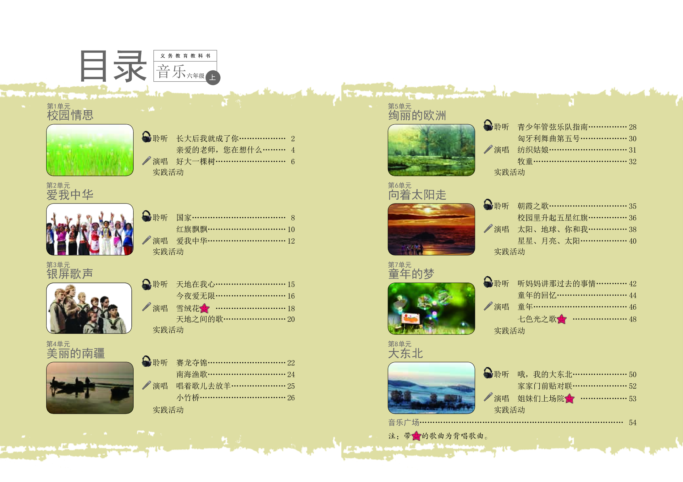 辽海版6年级音乐上册【高清教材】.pdf 第4页