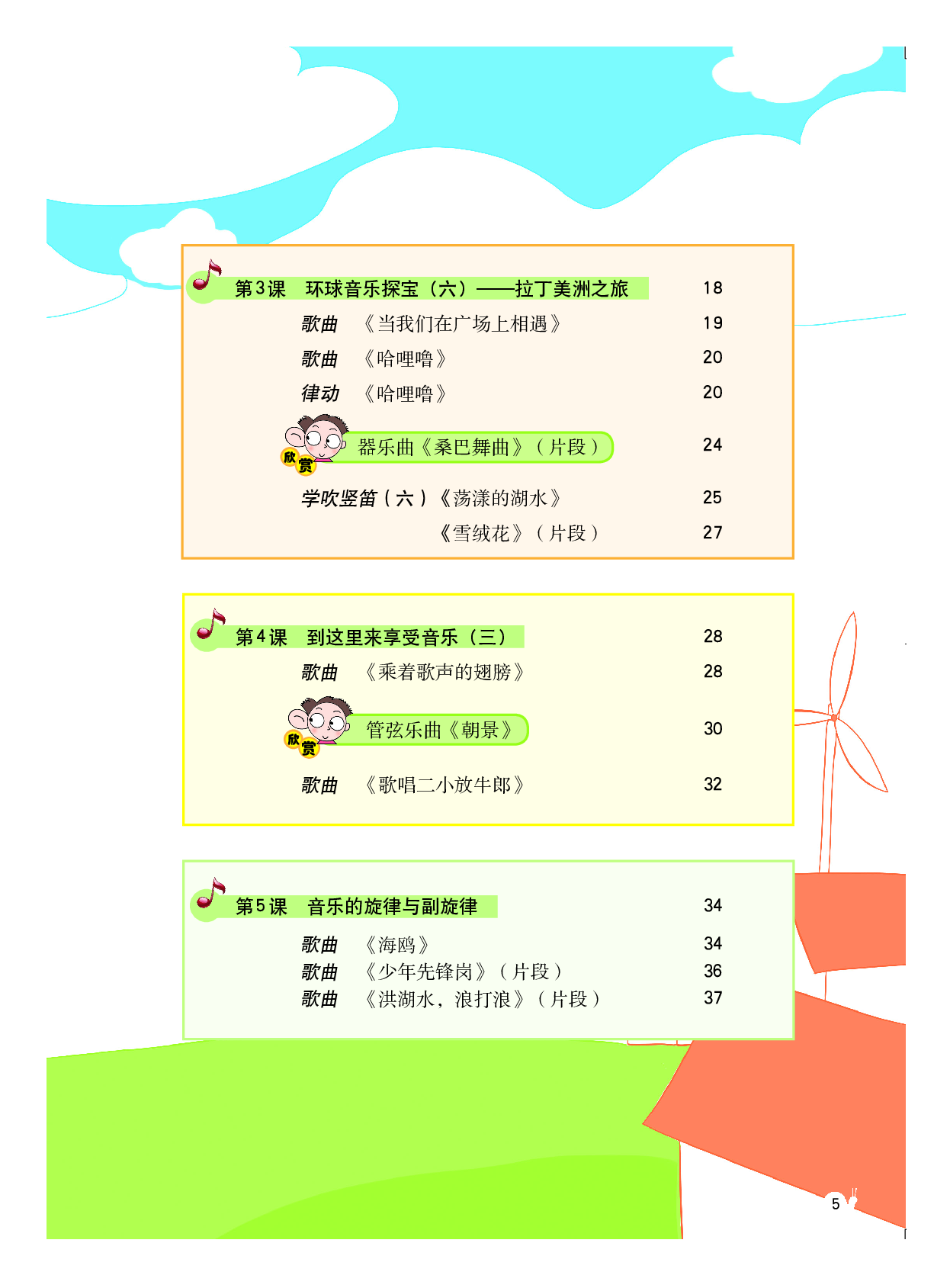 粤教版6年级音乐上册【高清教材】.pdf 第6页