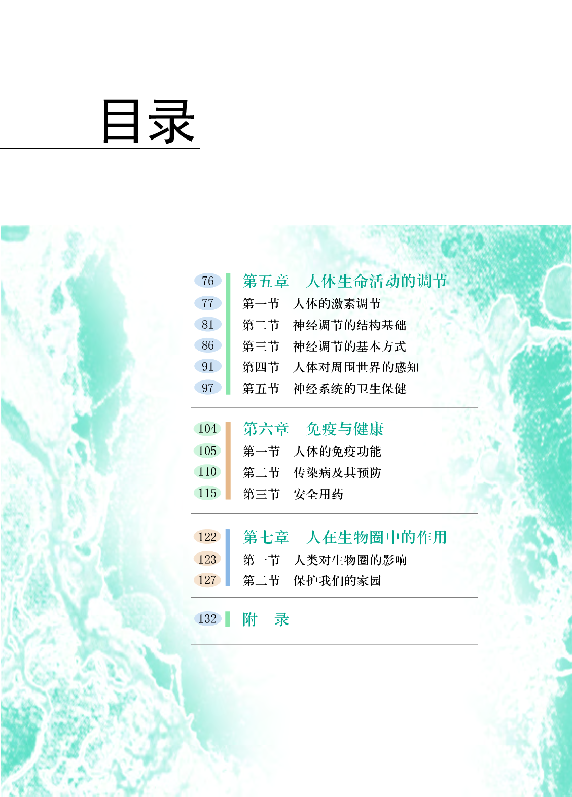 济南版7年级生物下册【高清教材】.pdf 第5页