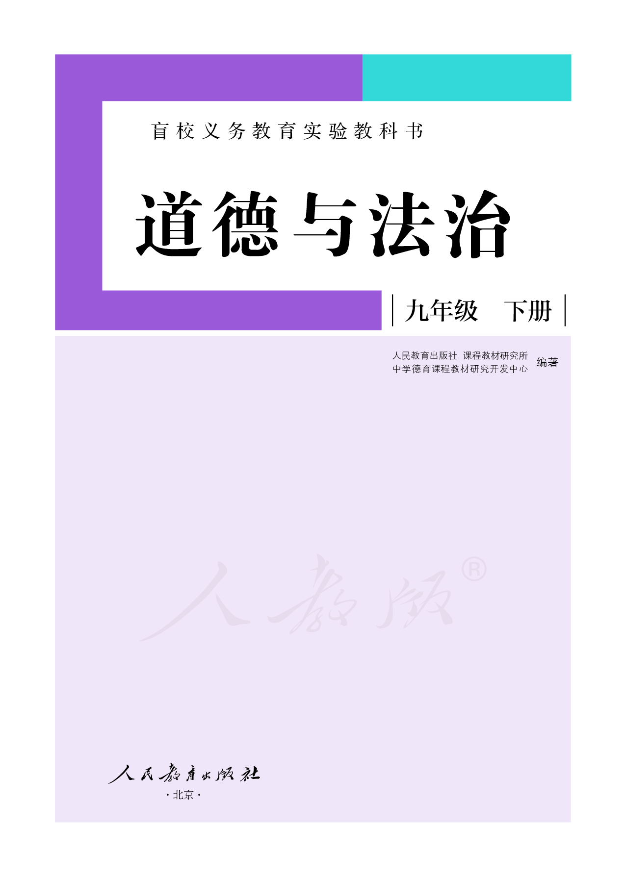 盲校义务教育实验教科书道德与法治九年级下册（供低视力学生使用）.pdf 第2页