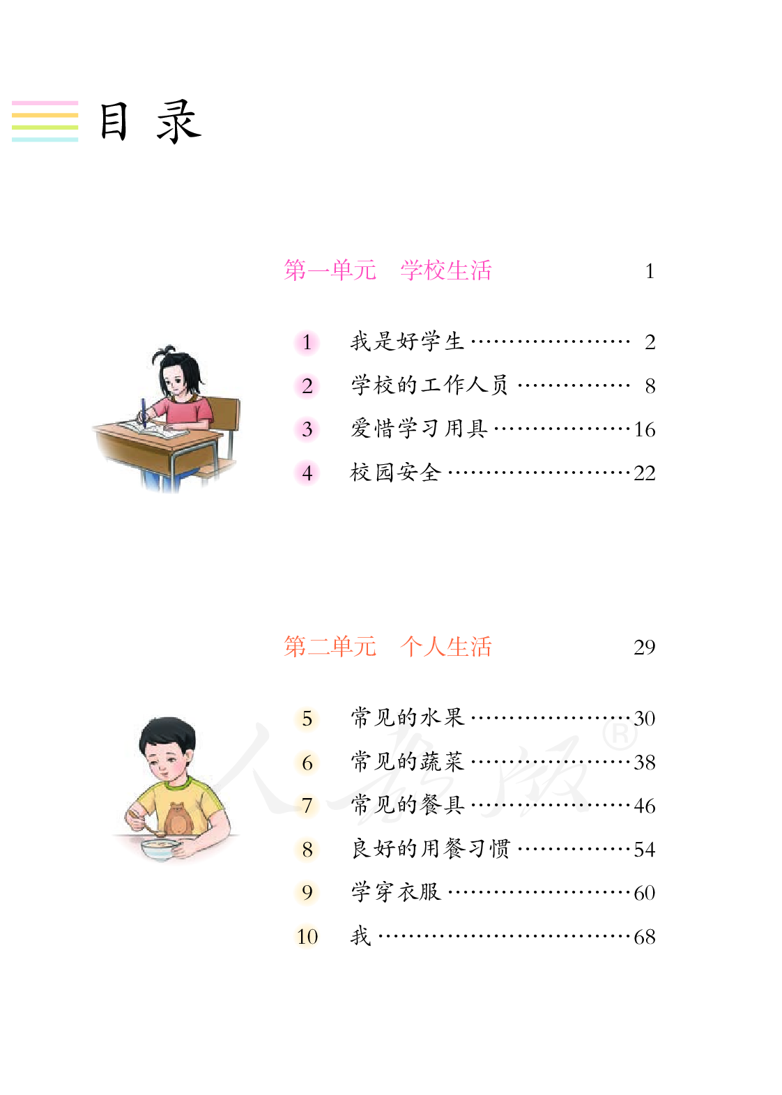 培智学校义务教育实验教科书生活适应一年级下册.pdf 第5页