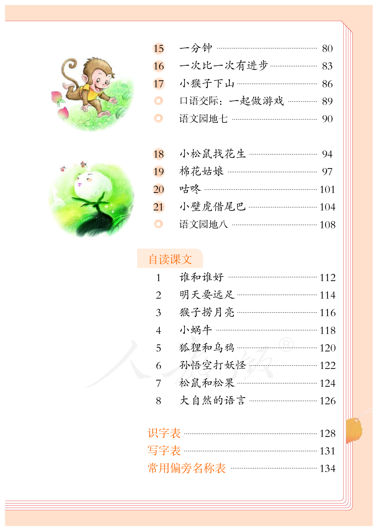 盲校义务教育实验教科书（供低视力学生使用）语文一年级下册.pdf 第6页