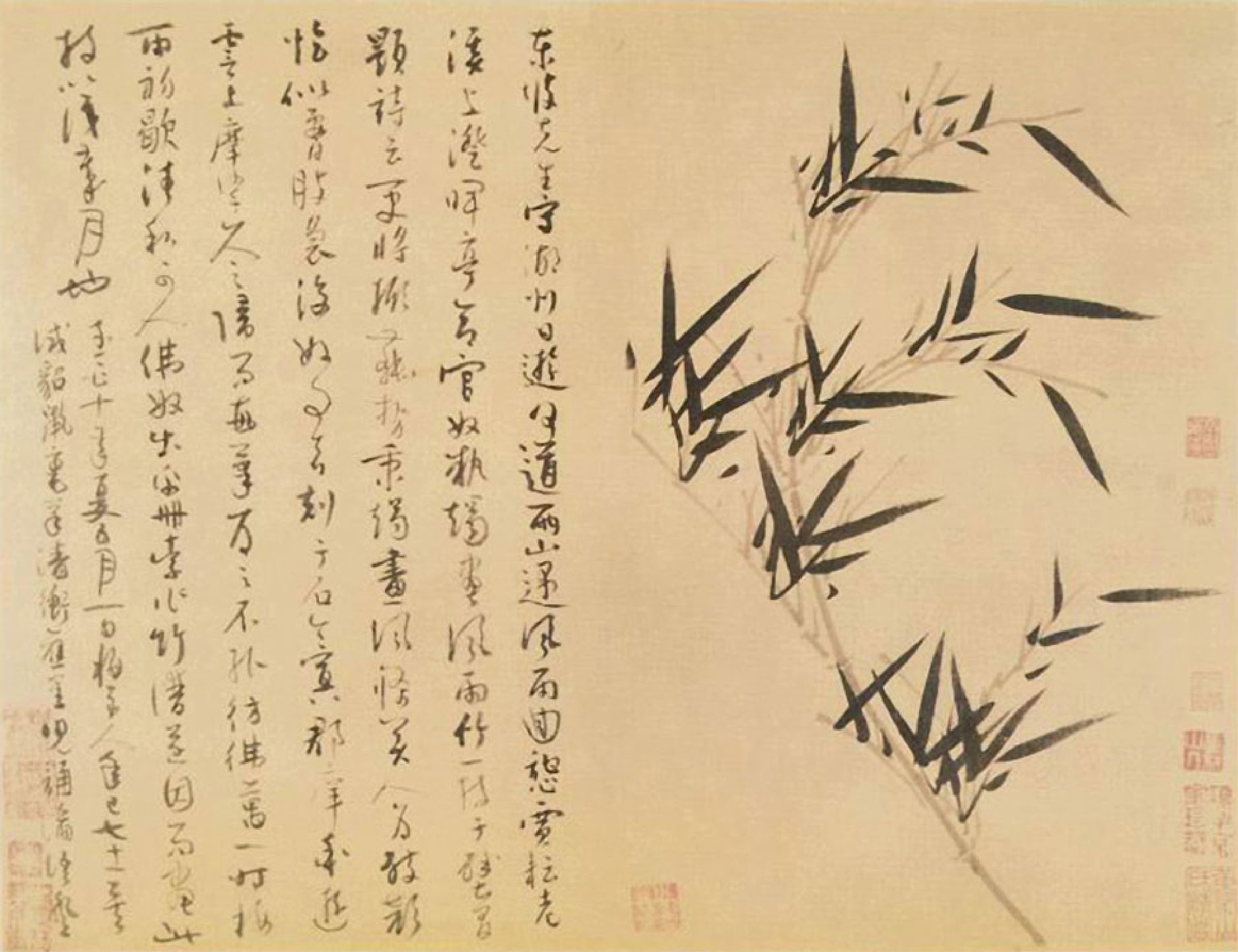 (元)吴镇草书苏轼题文同画偃竹记并墨竹谱.pdf 第5页