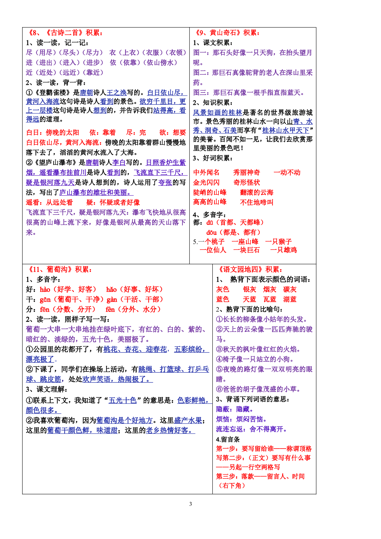 24秋统编版语文二年级上册课课贴.pdf 第3页