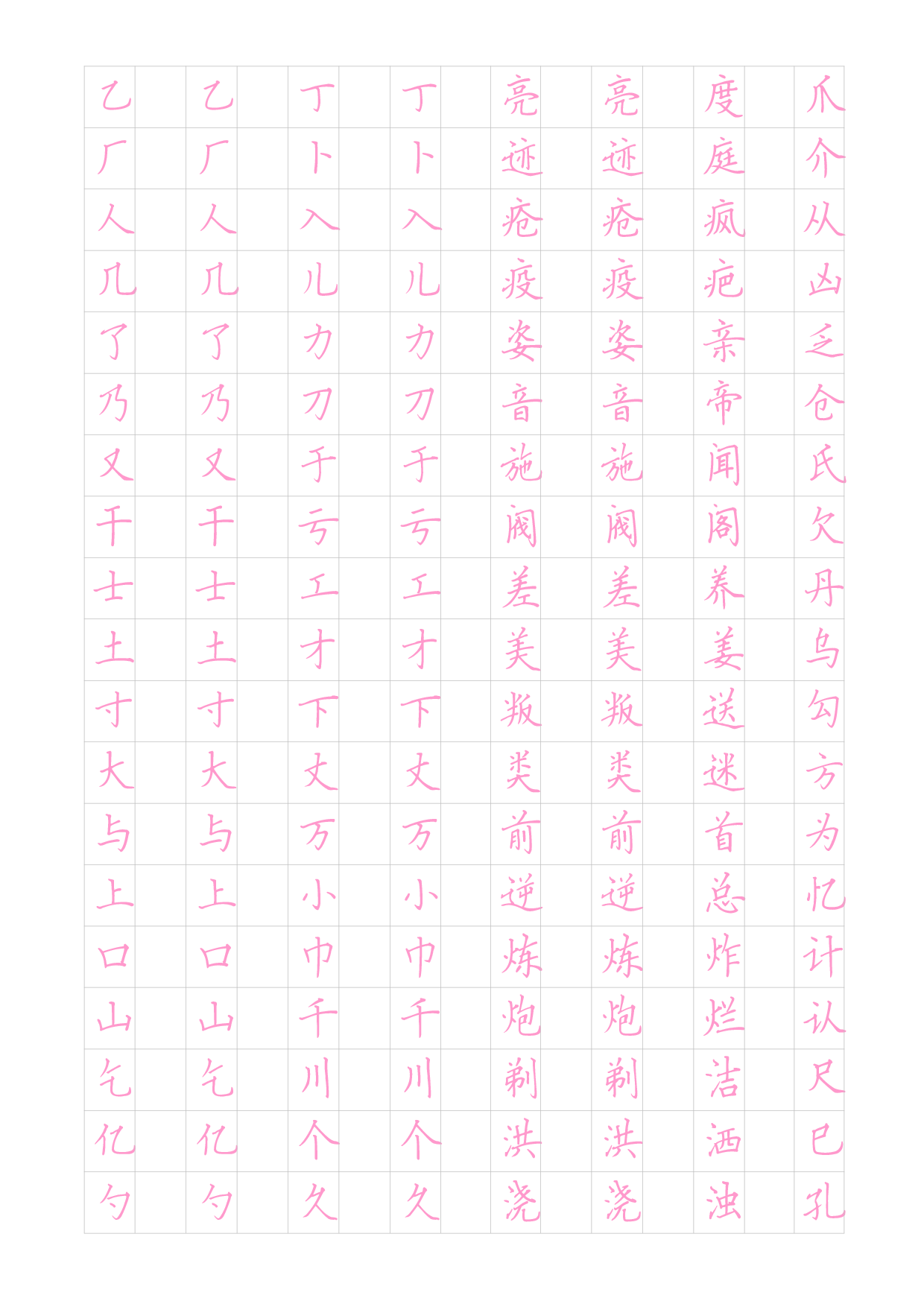 06 楷2500常用字.pdf 第1页