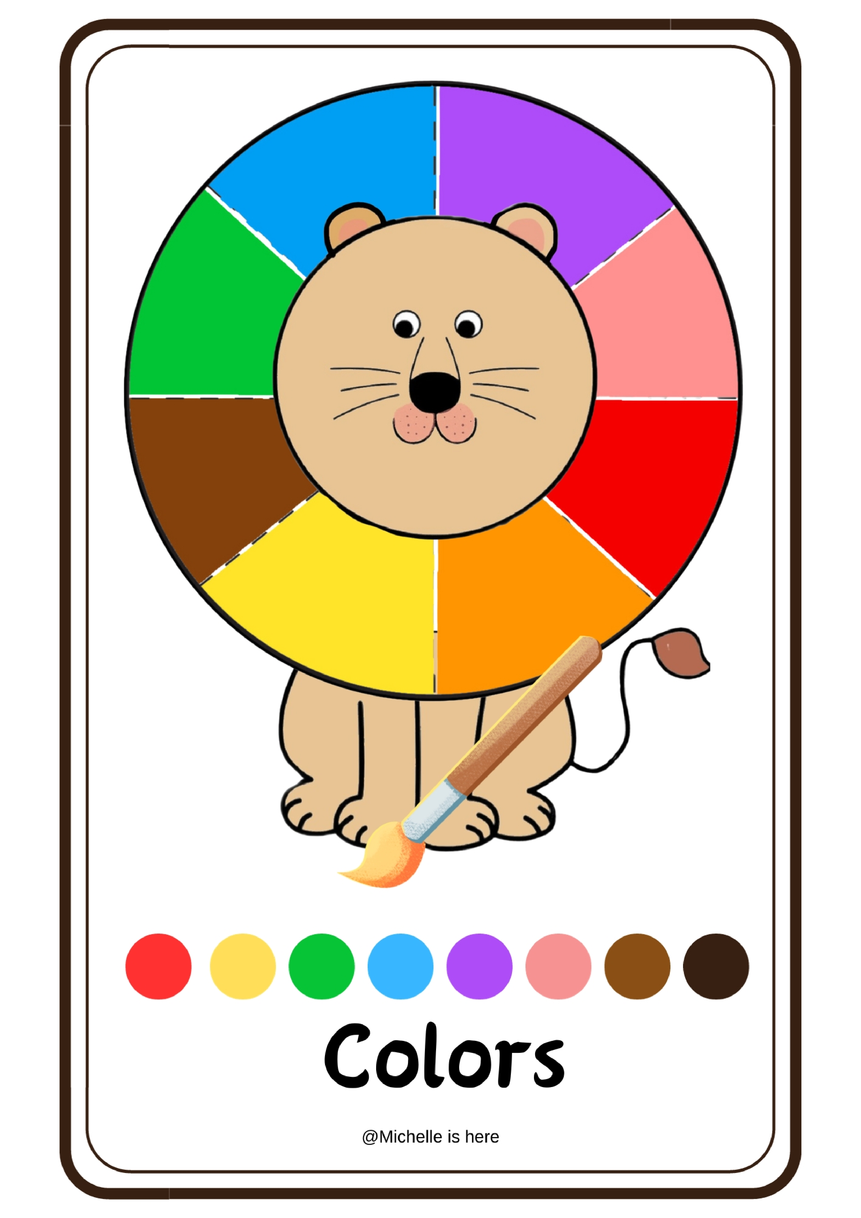 Colors颜色单词卡.pdf 第1页