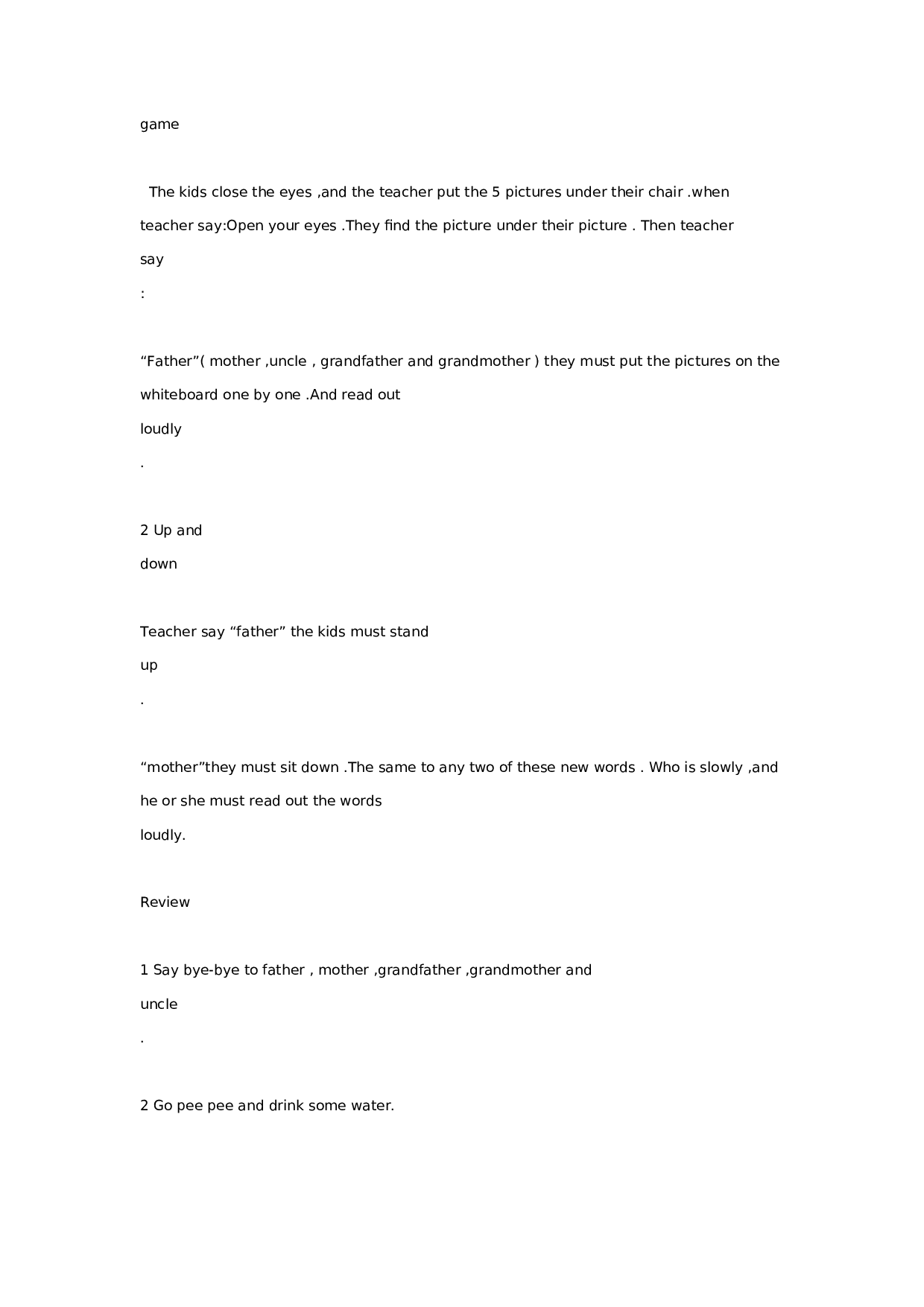 幼儿园中班英语：father mother grandmother grandfather.doc 第4页
