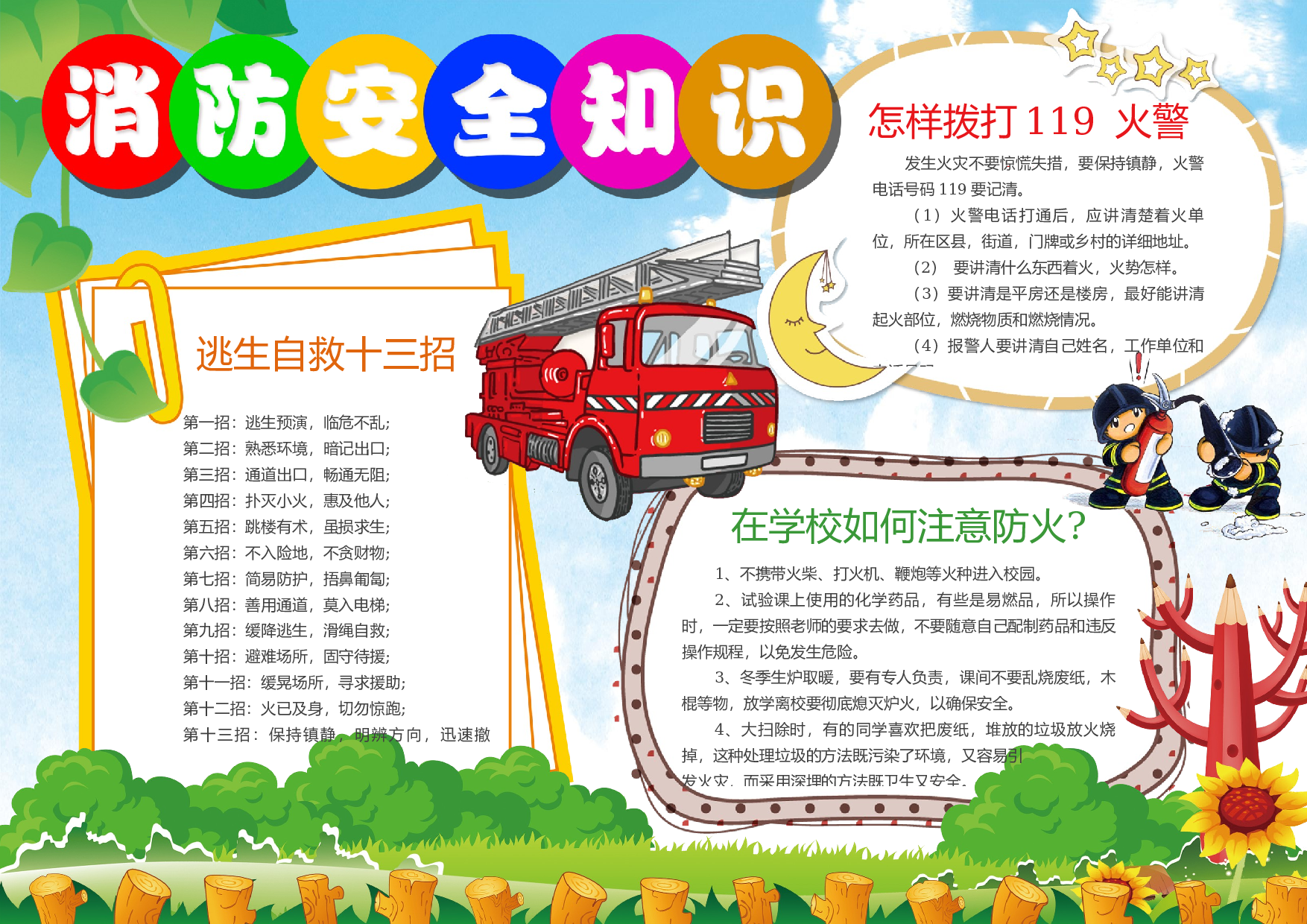 手抄报消防安全.docx 第1页